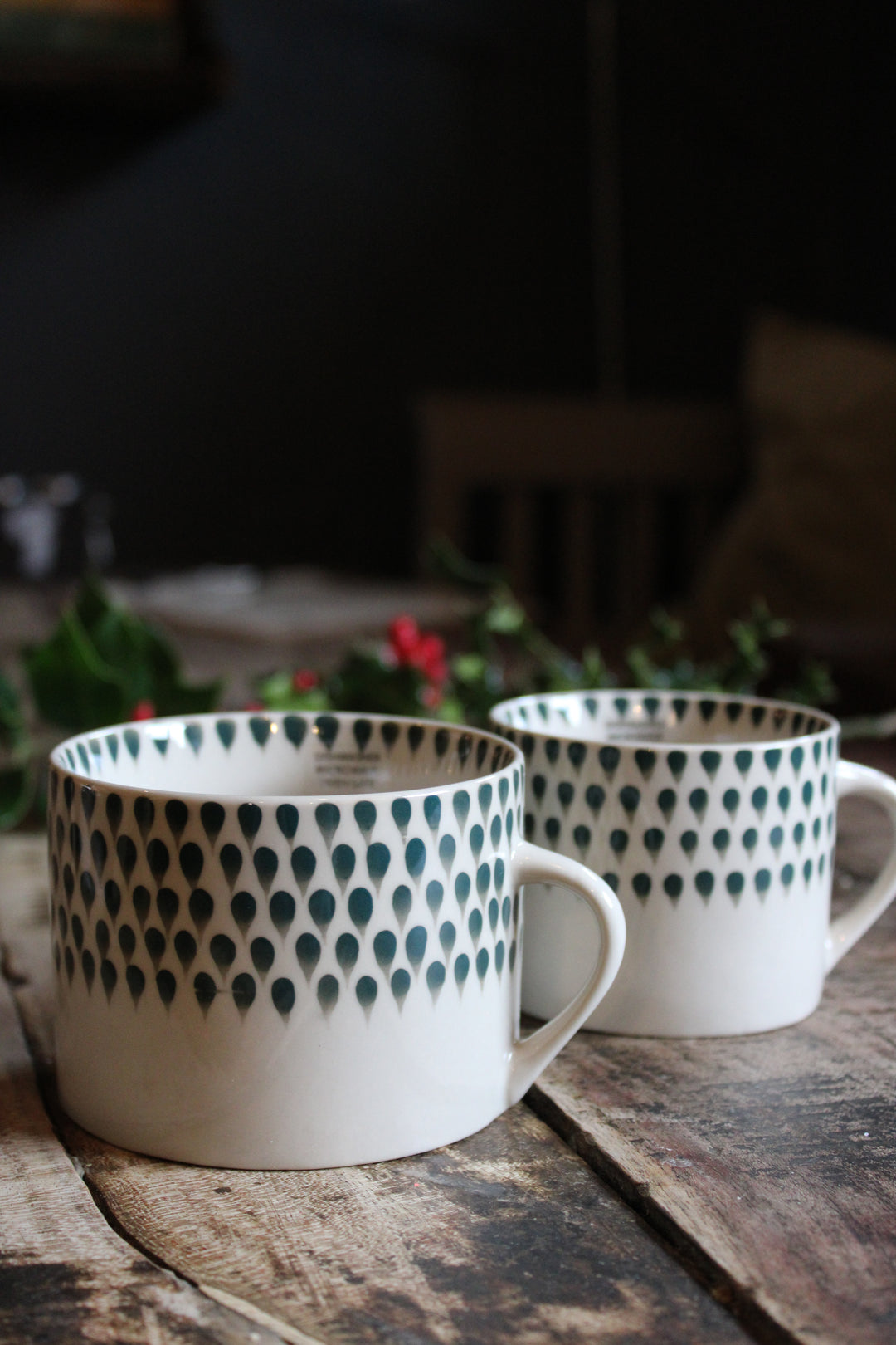 Drop Mug - Cream & Juniper Large/Small