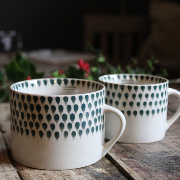 Drop Mug - Cream & Juniper Large/Small