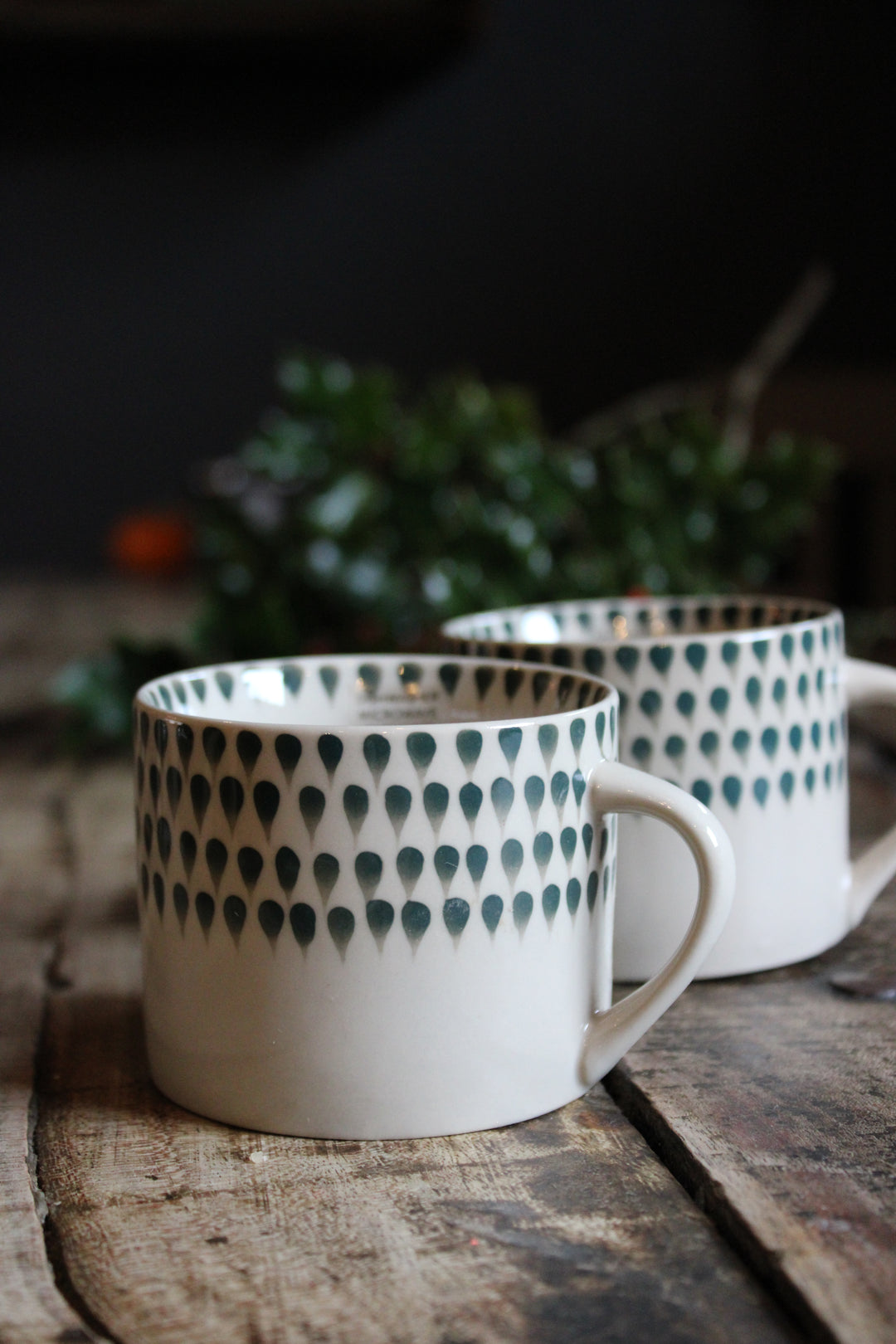 Drop Mug - Cream & Juniper Large/Small