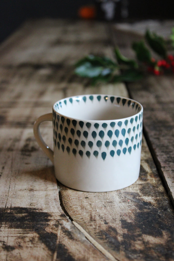 Drop Mug - Cream & Juniper Large/Small
