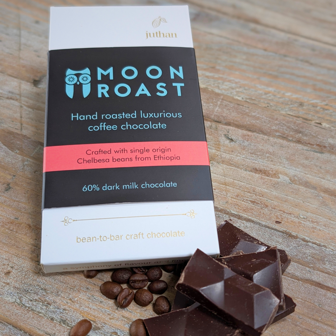 Moon Roast Coffee 60% Dark Milk Chocolate Bar